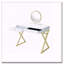 Bureau de coiffeuse avec miroir et plateau à bijoux Coleen
