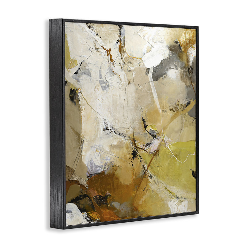 «Warm Earth Tones In Motion», estampe numérique, design by Design Fabrikken, Giclée noire de minuit encadrée