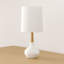 Lampe de table blanche 25 po Ieuan