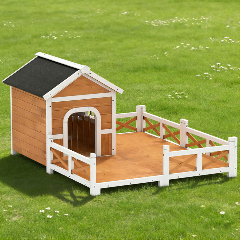Abri d'extérieur pour chien en bois