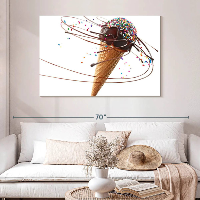 Yarlin Chocolate Ice Cream Cone, 32" H x 48" W