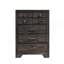 Commode en bois foncé 1Pc