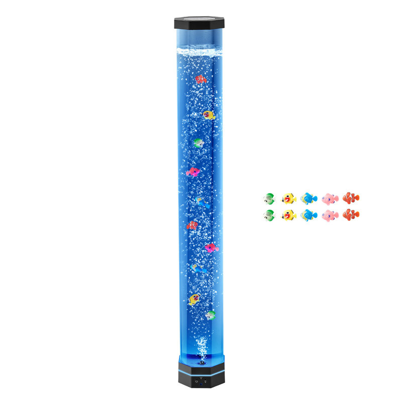 Bubble Tube Lamp 16 couleurs pour aquarium sensoriel apaisant, 39.37", "5 W"