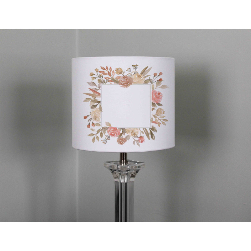 Cotton Drum Pendant Shade ( Uno ), 22cm H x 25cm W x 25cm D