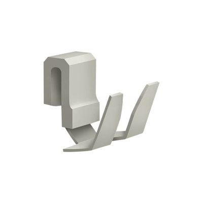 Deltana WBHOOK-15 Double Prong Wire Basket Hook Brushed Nickel