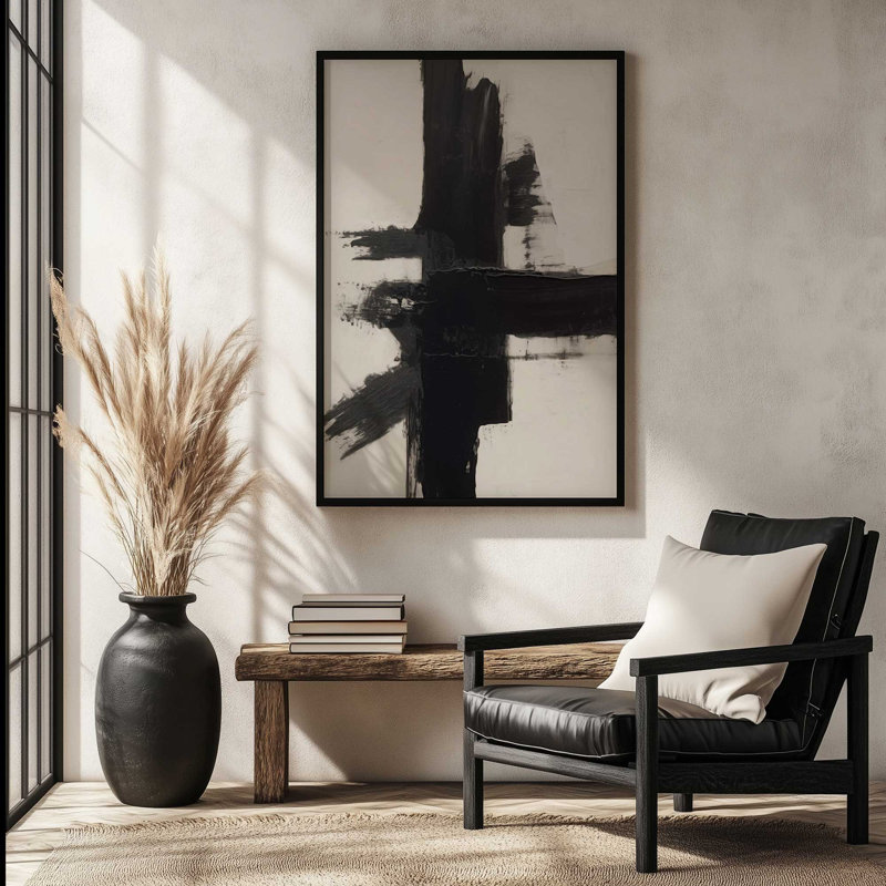 Contrast in Silence I, impression, H 37 po x l 25 po, Cadre noir satiné