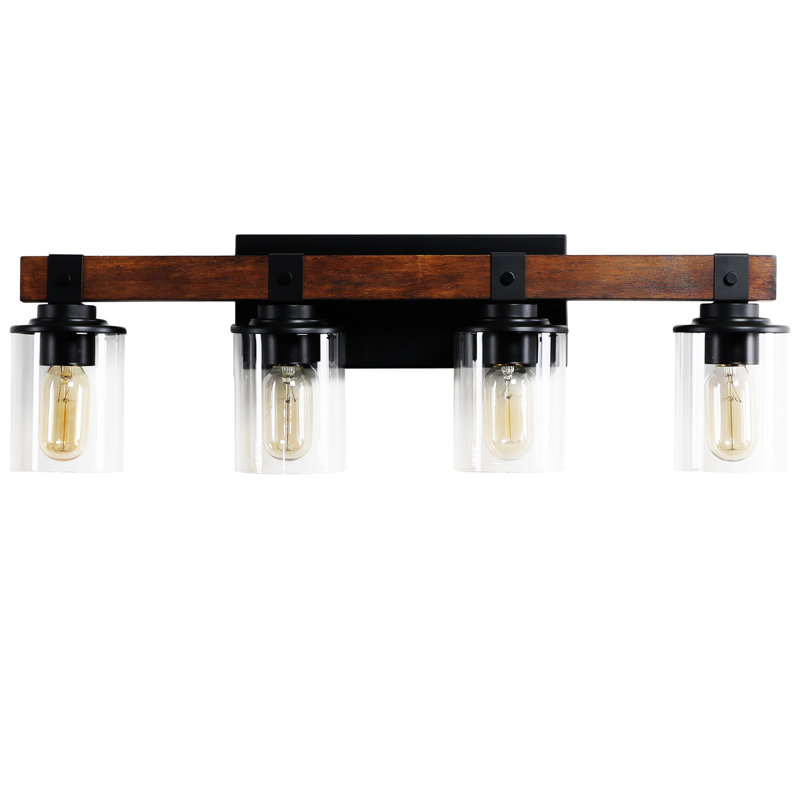 27" Rustic 4-Light Vanity Light