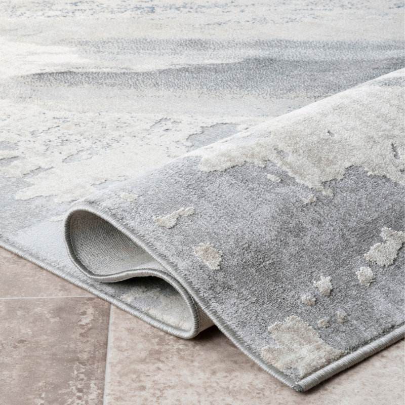Tapis gris Rubin, Rectangle 6 pi 7 po x 9 pi