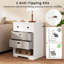 58cm W Manufactured Wood Bedside Table