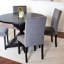 Ensemble de salle à manger 5 pièces, table à manger croisée avec 4 chaises élégantes