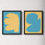 Blue Study. Set Of 2 by Michael Kempen-87228044-87228047