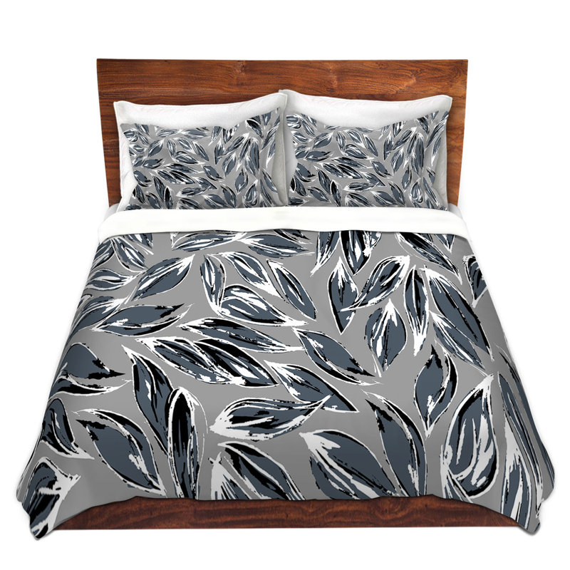 Polyester Floral Duvet Cover, 1 King Duvet Cover + 2 King Shams
