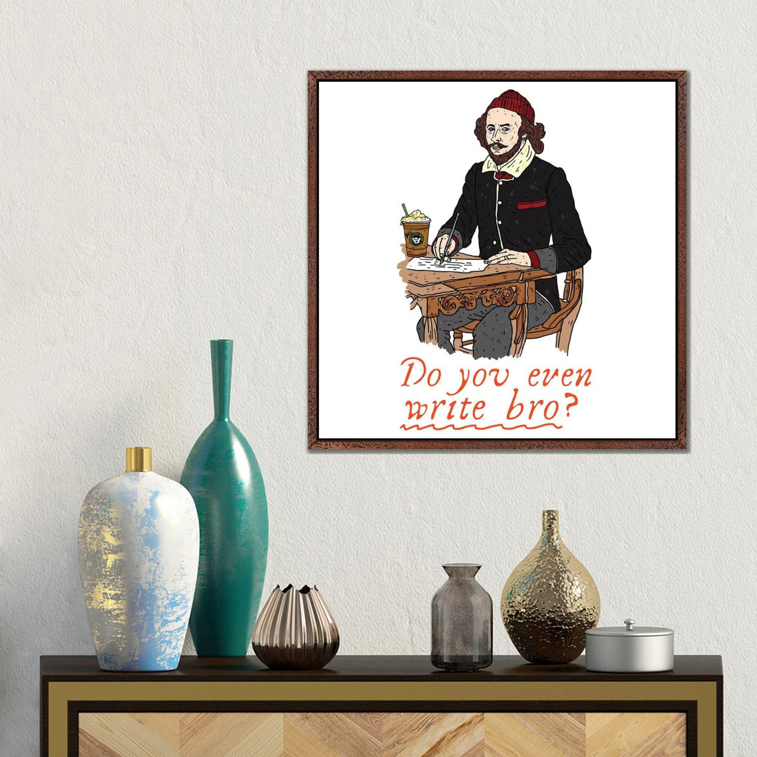 Shakespeare von Nick Cocozza - Floater Frame Gallery-Wrapped Canvas Giclée on Canvas