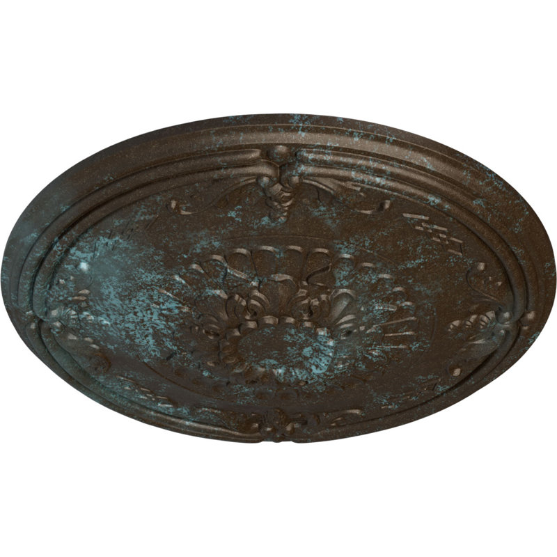 Plafonnier Endurathane Benson, Patine bleue bronze
