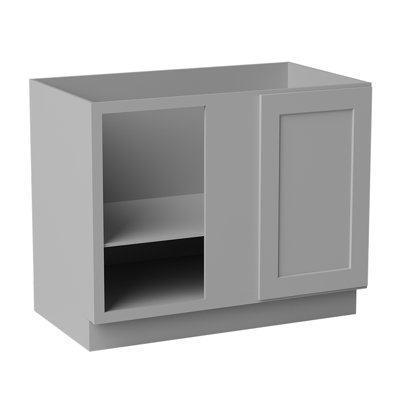 Armoire d'angle à base basse
