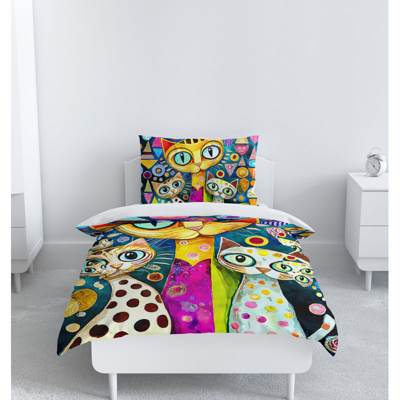Modern & Contemporary Polyester Duvet Cover, Queen Duvet Cover + 2 Queen Shams
