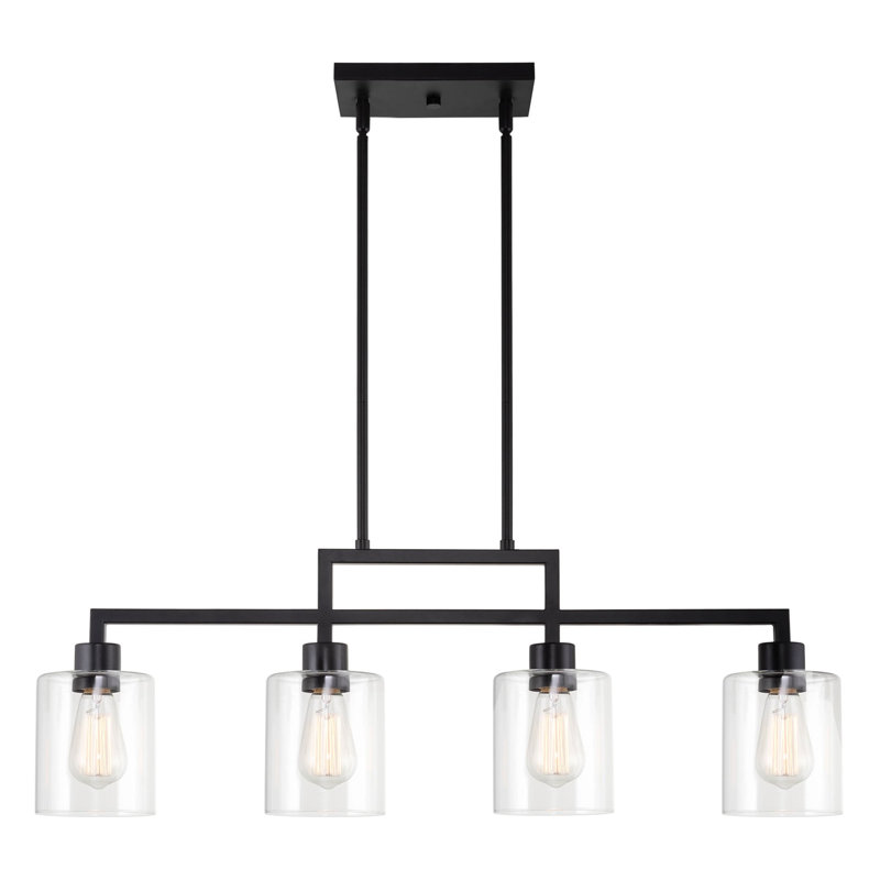 Moumen 4 - Light Dimmable Kitchen Island Modern Linear Chandelier