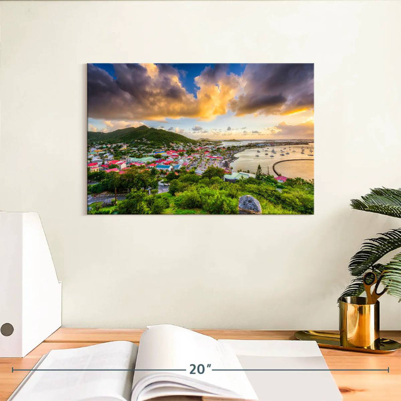 Gillard Marigot Saint Martin Skyline, 8" H x 12" W