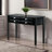 Cydne 4 drawer Rectangular Console Table in Black, 29.23'' H X 47.39'' W X 14.09'' D