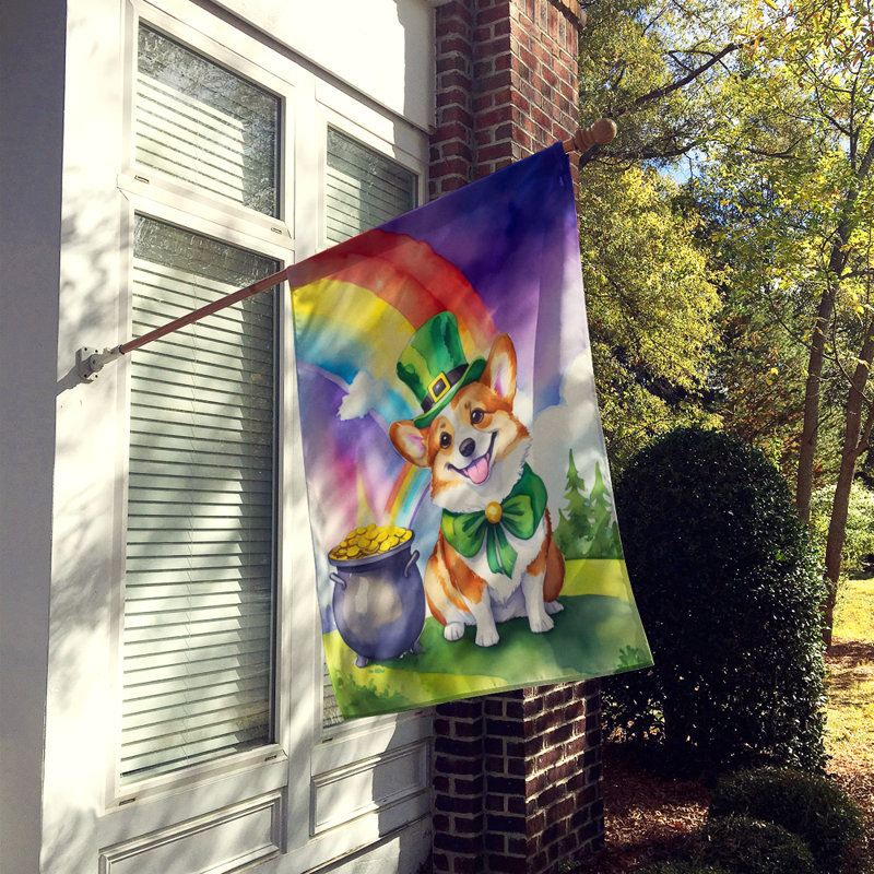 Drapeau Corgi St Patrick's Day House