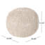 Pouf rond en coton bordeaux Bordeaux, assise douce et polyvalente pour le confort et le style dans n'importe quelle pièce-762549054