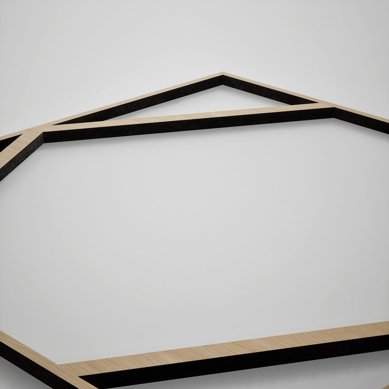 Petits panneaux muraux décoratifs en bois Fraser, petit, l 11 3/8 po x H 11 3/8 po x T 3/8 po, chêne blanc