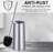 2 Pack Toilet Brush and Holder with 304 Stainless Steel Long Handle,Silver-126450339