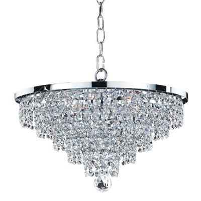 Lustre à niveaux unique et remarquable à 6 lumières Delisle