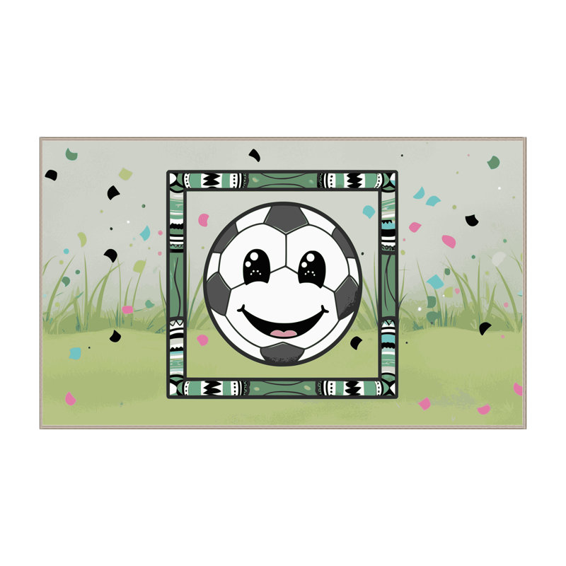 Tapis de football pour enfants Zoomie, Rectangle 5 pi x 7 pi