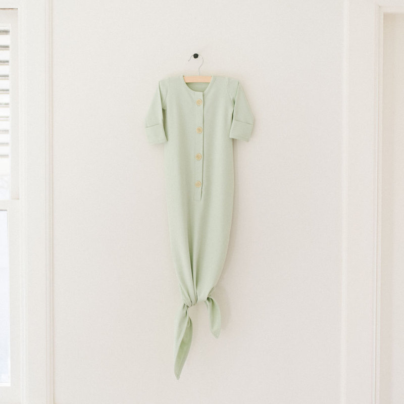 Robe nouée: Menthe de 0 à 6 mois, Menthe, L 10 po