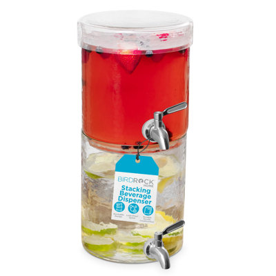 BIRDROCK HOME Glass Beverage Dispenser