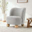 Fauteuil d'appoint Boucle, pieds sphériques et dossier arrondi-658184472-658184470