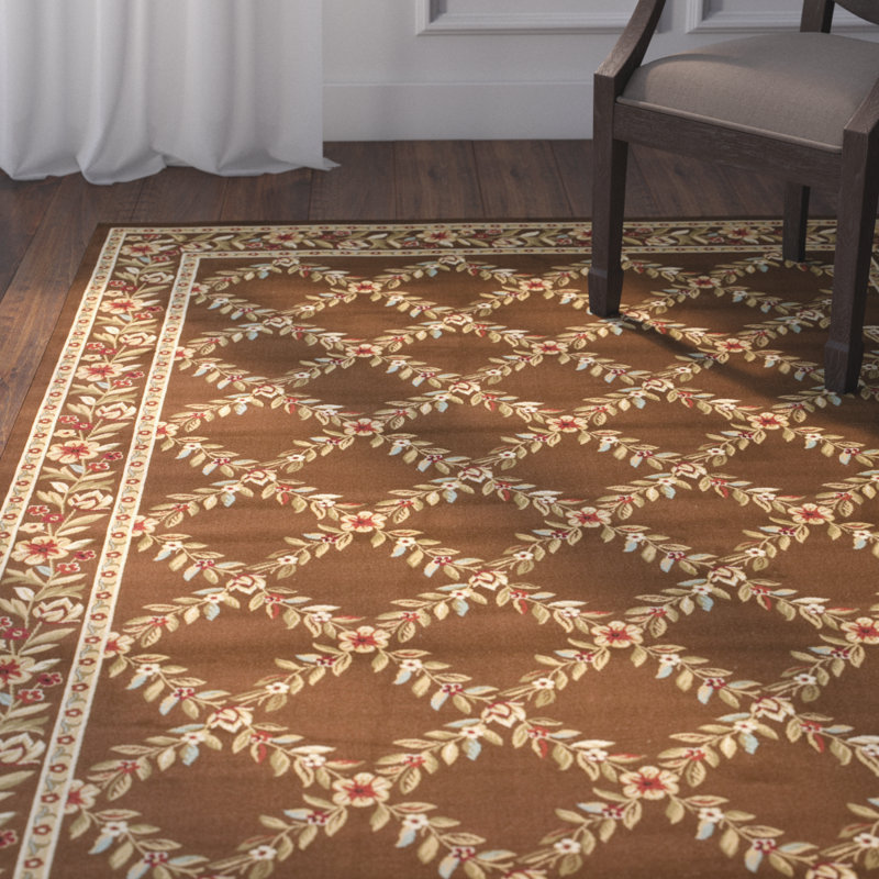 Klose Performance Floral Rug, Rectangle 4' x 6'