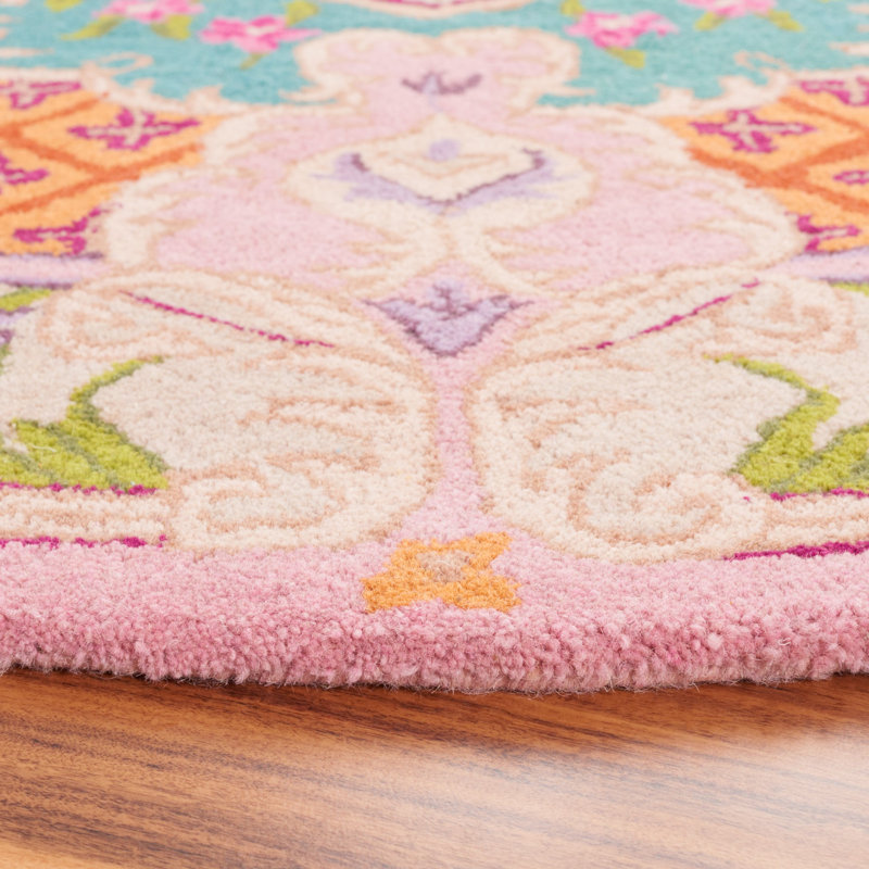 Blokzijl Hand Tufted Wool Southwestern Rug, Round 5'