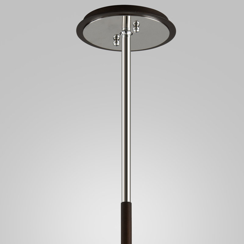 Origami 1 Light Pendant, 83.75" H x 16.5" W x 9.25" D, Graphite/Silver Leaf