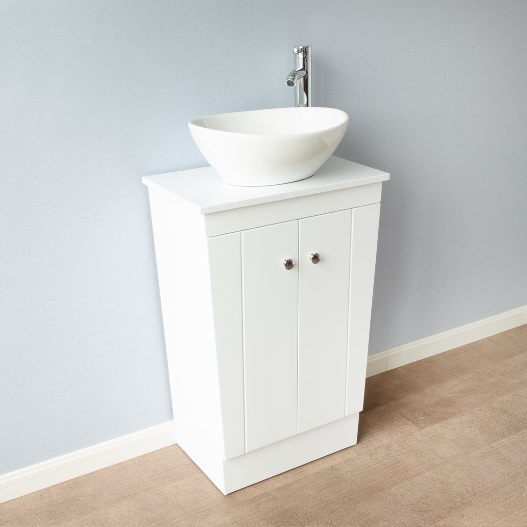 Gearheart 21'' Free Standing Single Bathroom Vanity with Engineered Stone Top Ebern Designs Base 