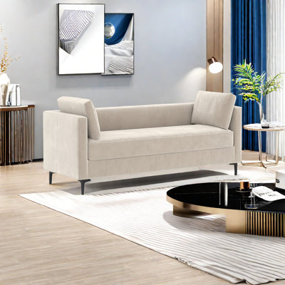 Faux Leather Upholstered Bench
