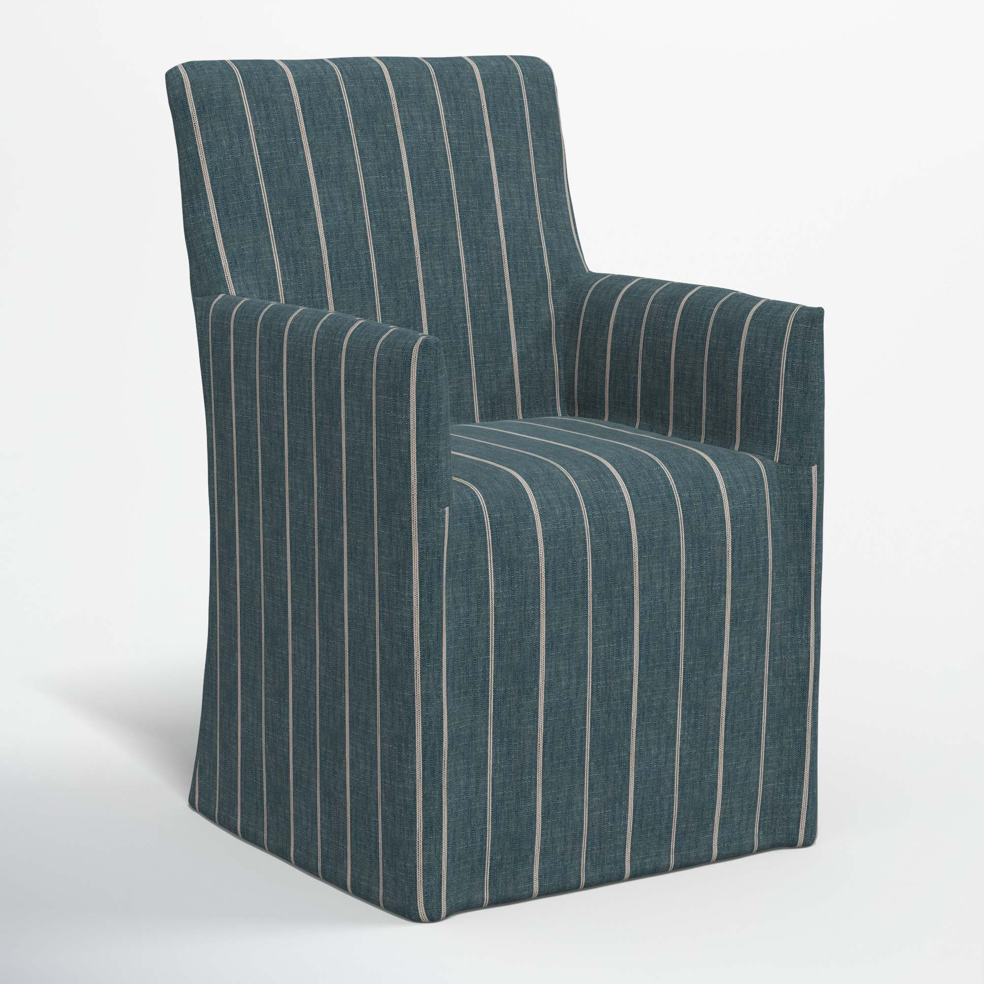 Ivanka Dining Chair, Fritz Indigo Stripe