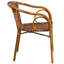 Chaise de patio en bambou et aluminium Houtz-33388874