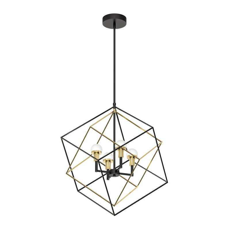 Cloma 4 - Light Dimmable LED Square / Rectangle Chandelier