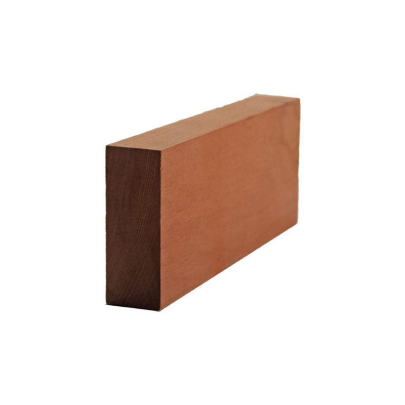Garniture carrée 2 po de large x 3/4 po S4S. Sans finition, L 0,75 po x H 2 po x P 94 po, Cerisier