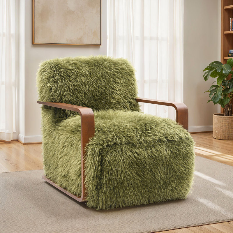Fauteuil d'appoint 1Pc, Vert, Chameau