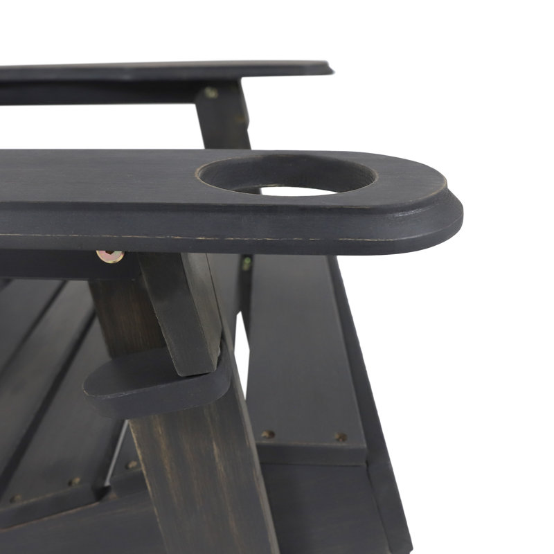 Chaise Adirondack, Gris foncé
