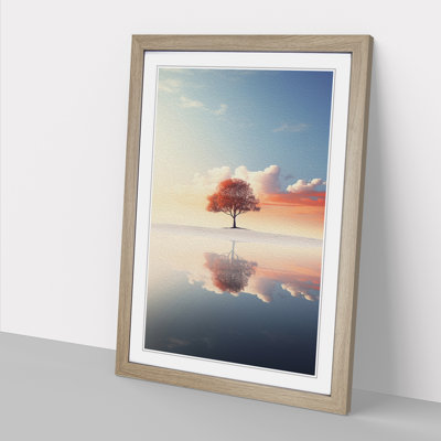 Landscape Minimalism - Single Picture Frame Print on Wood