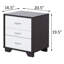 Table d'appoint rectangulaire blanche et noire 3-1587650622