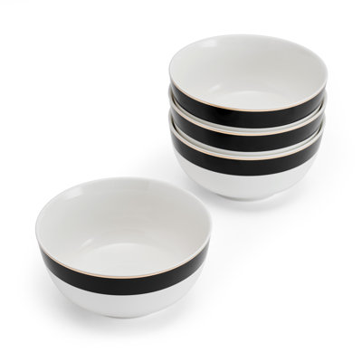 Mikasa Luxe Deco China Cereal Bowls, 14cm
