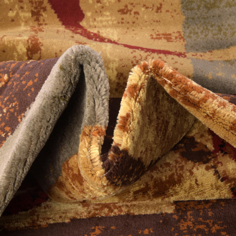Abstract Indoor Rug, Square 7'