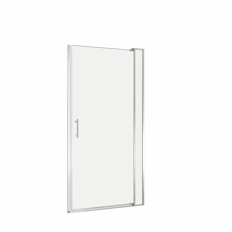 28-32"W X 72"H Left And Right Opening Universal Pivot Shower Door, Open Outside, With 1/4" And 5/16" Tempered Glass
