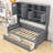Wooden Daybed with Shelves and 2 Drawers-1443420130-1443420128