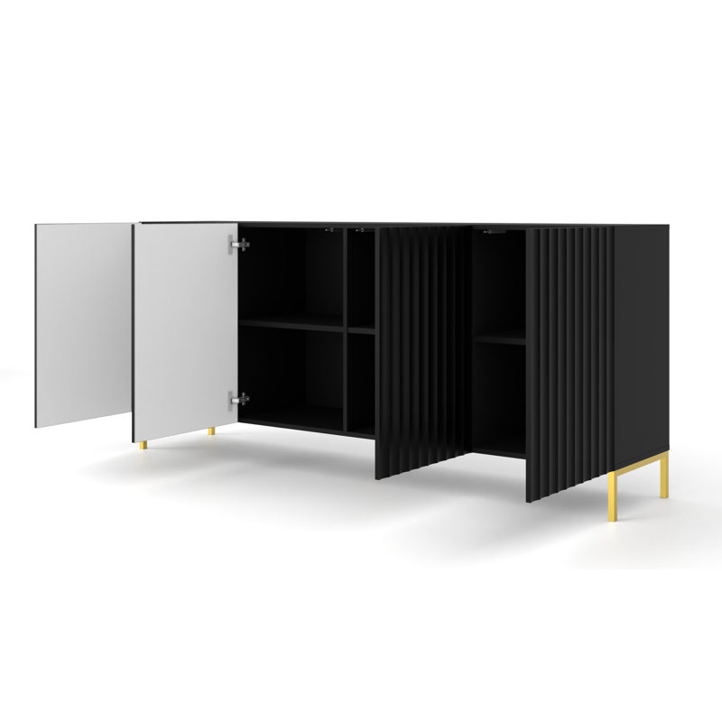 Patriki 200cm Sideboard, Black